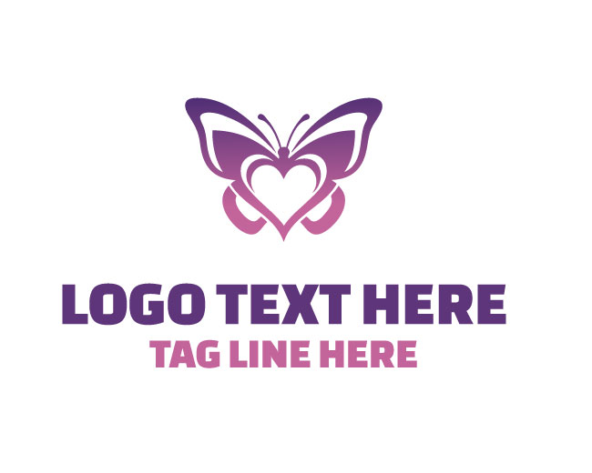 Butterfly Heart Belle Logo