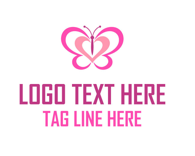 Butterfly Heart Aura Logo