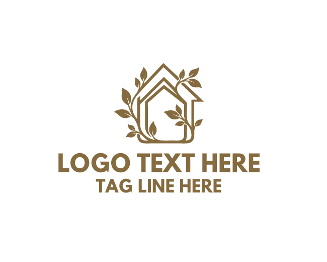 Nature Home Leaf Nest Logo