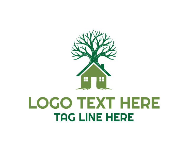 Nature Home Eco House Logo