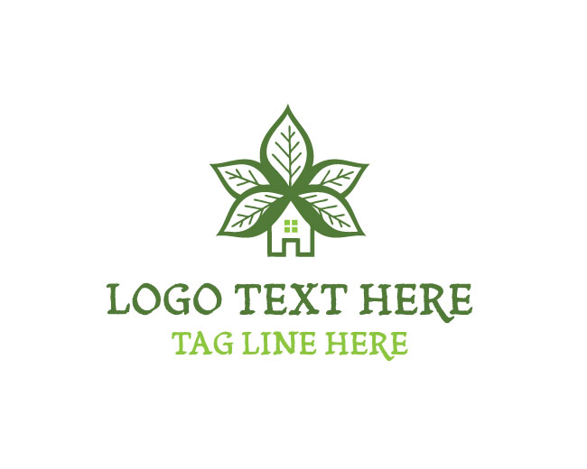 Nature Home Green Path Logo