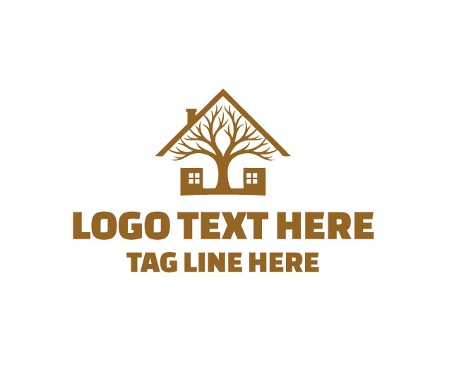 Nature tree Home Logo