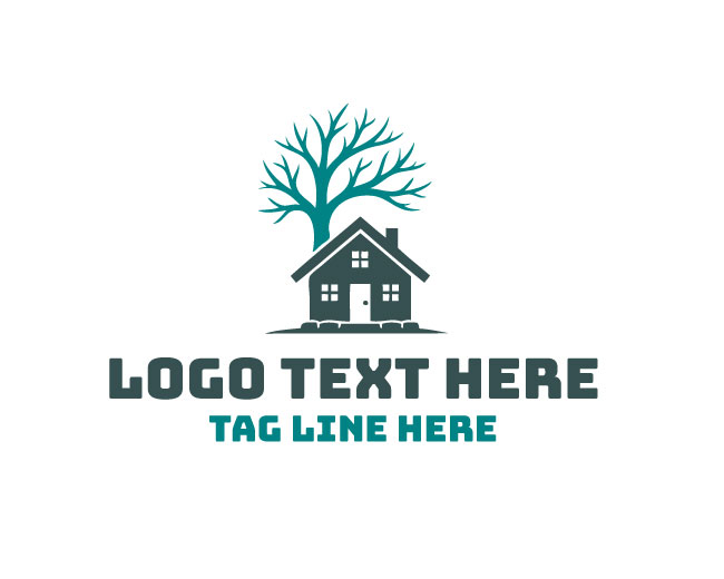 Nature Home Green Cottage Logo