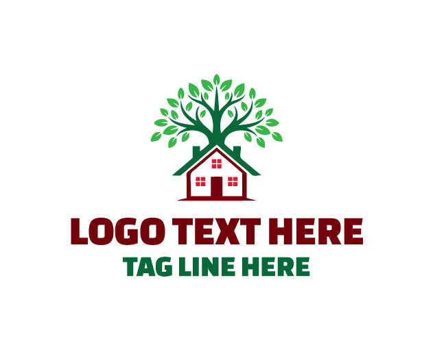 Nature Home Spring Leaf Logo