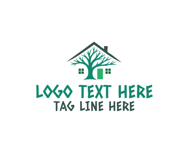 Nature Home Woodland Roof Logo