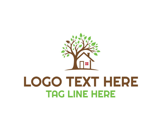 Nature Home Cloud Leaf Logo