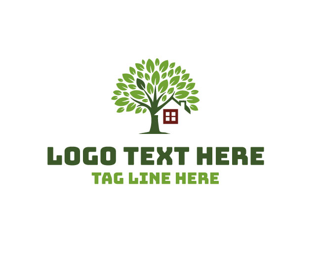 Nature Home Forest Path Logo