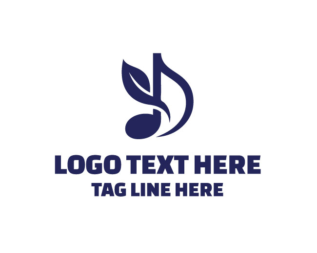 Musical Note Green Rhythm Logo