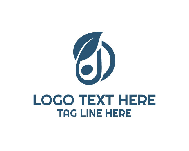 Musical Note Rhythm Nature Logo