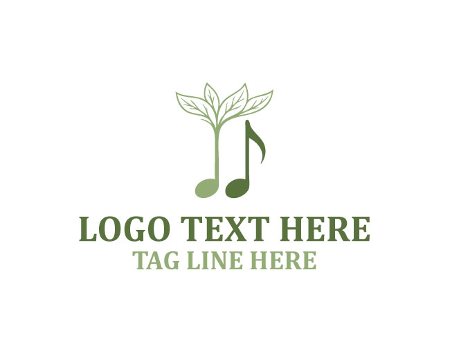Musical Note Note Bloom Logo