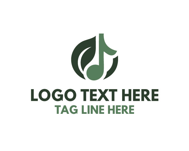 Musical Note Sound Bloom Logo