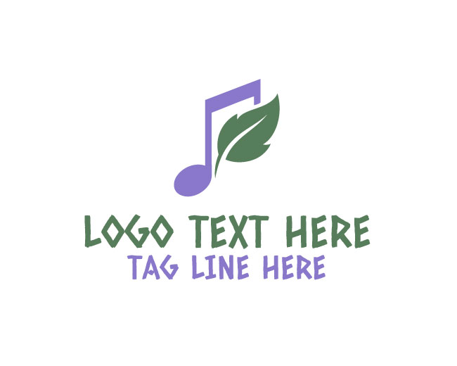 Musical Note Note Branch Logo