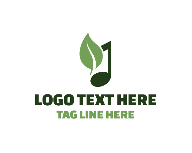 Musical Note Rhythm Vine Logo