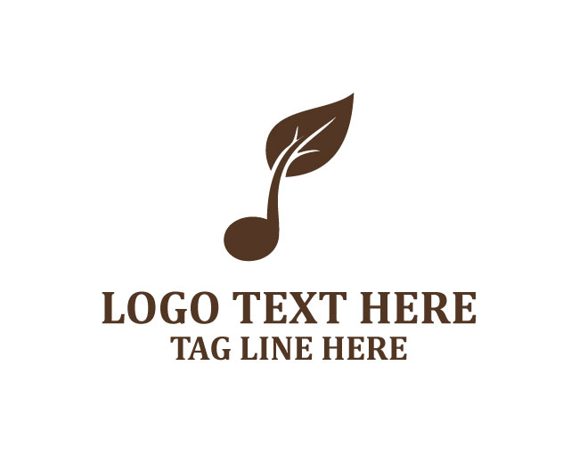 Musical Note Vibe Tree Logo