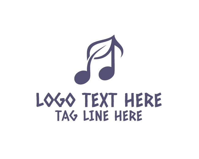 Musical Note Song Vine Logo