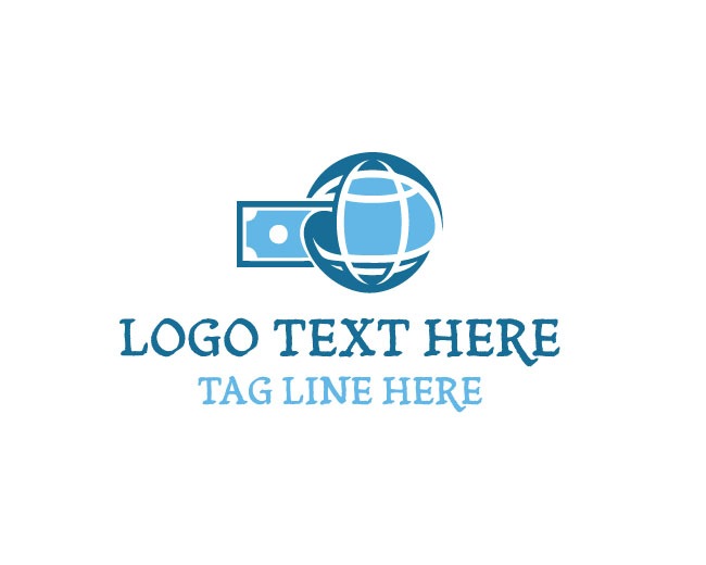 Money Bill globe Logo