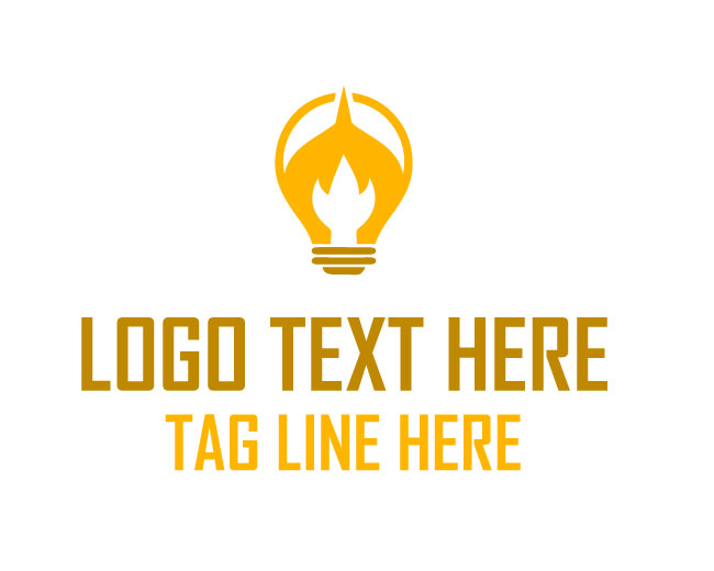 Ignite Bulb Flame Logo
