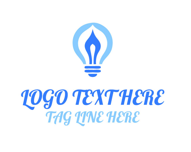 Fusion Flame Bulb Logo