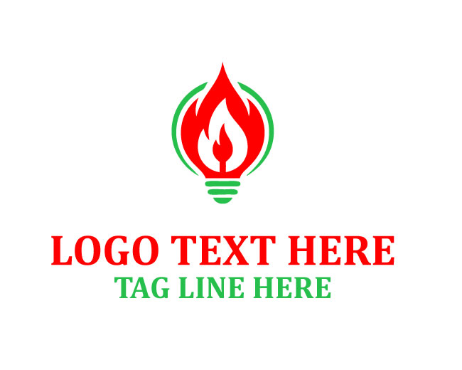  Infinite Flame Bulb Logo