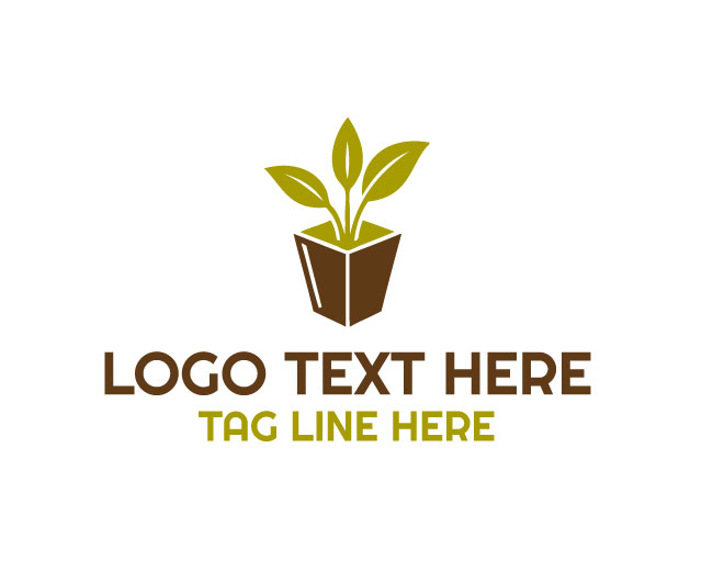Nature Pot Sprout Pot Logo