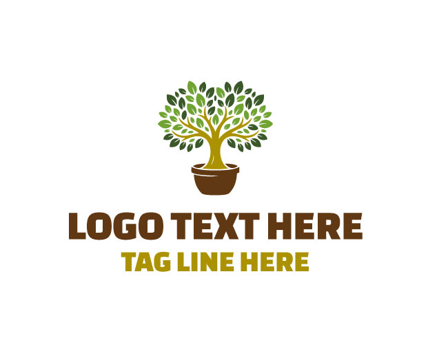 Nature Pot Garden Pot Logo