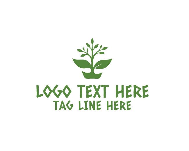 Nature Pot Floral Pot Logo