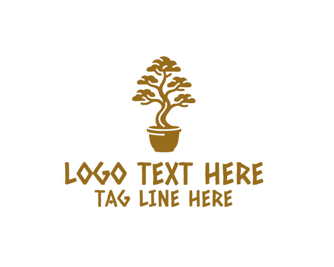 Nature Pot Leaf Sprout Logo