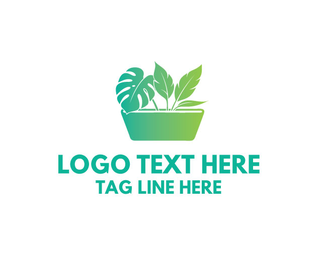 Nature Pot Green Flora Logo