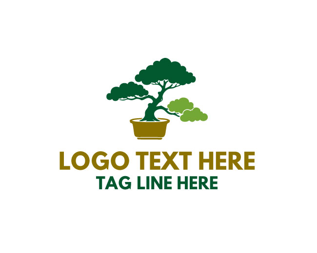 Nature Pot Leaf Vase Logo