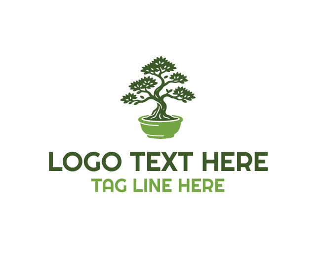 Nature Pot Garden Leaf Logo