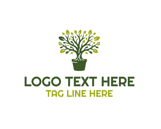  Nature Pot Forest Bloom Logo