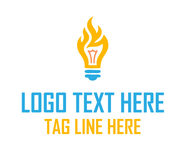 Flame Bulb Logo