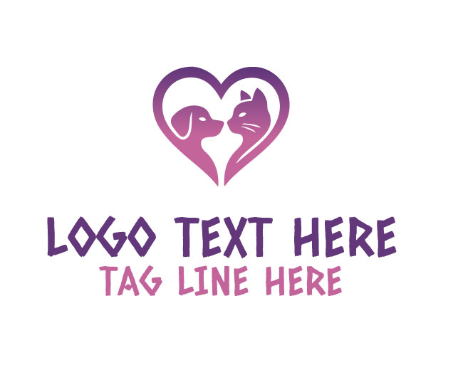 Graceful Pet Heart Logo