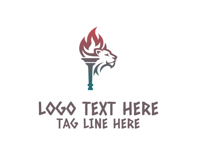 Lion Torch Logo