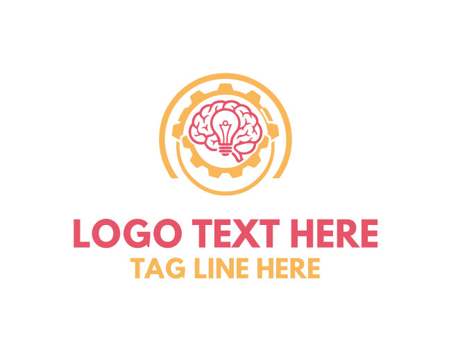  Line Art Mind Gear Logo