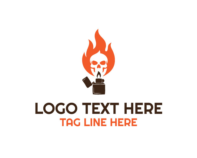  Firestorm Skull Lighter Logo