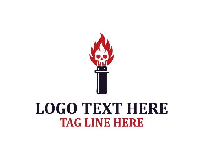Skull Ember Lighter Logo