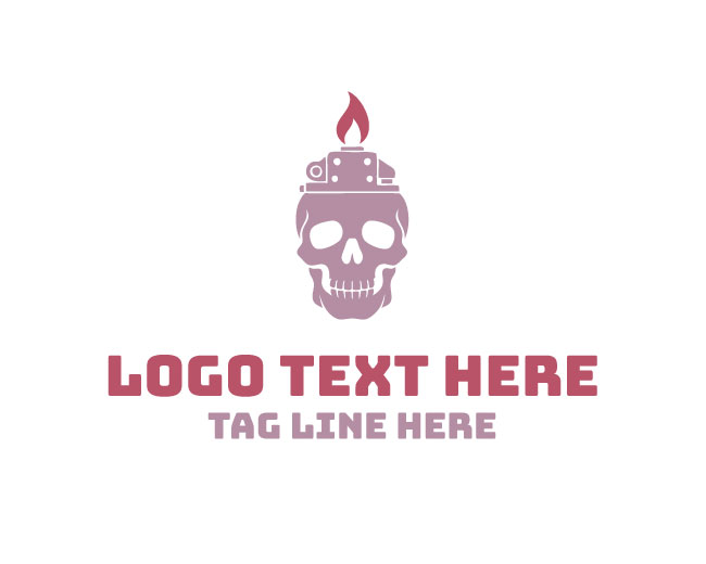  Iron Skull Lighter Logo