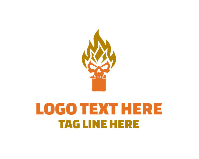 Molten Skull Lighter Logo