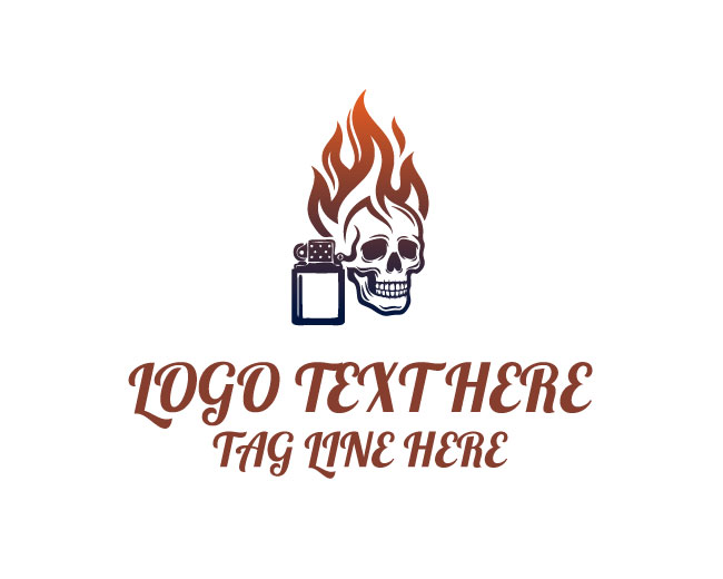 Stormfire Skull Lighter Logo