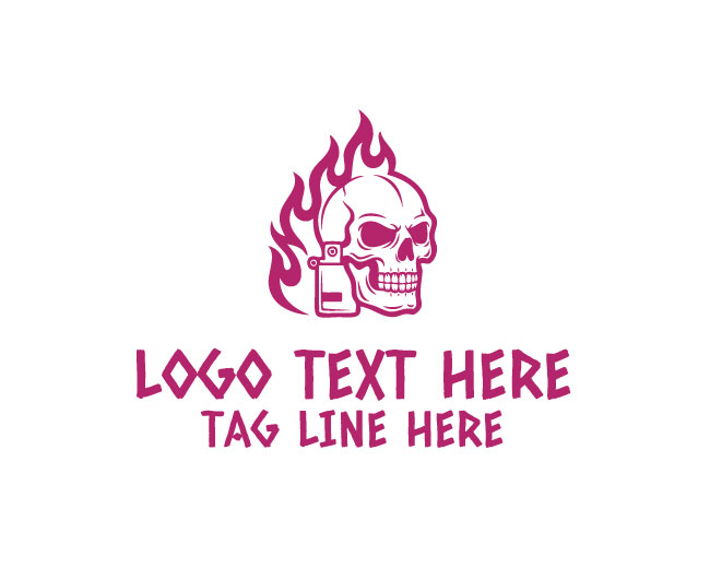  Ember Storm Skull Lighter Logo
