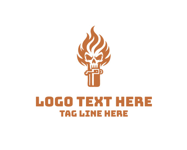 Skull Rage Lighter Logo