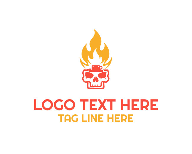  Skull Fuel Lighter Logo