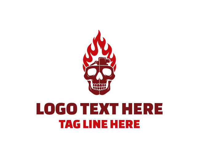 Alpha Skull Lighter Logo