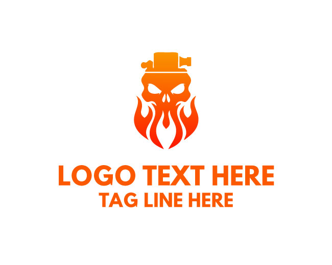 Skull Power Lighter Logo