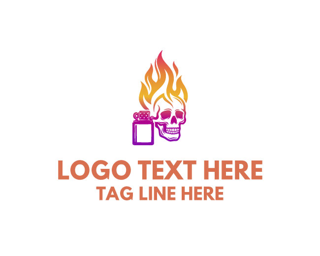 Skull Lava Lighter Logo