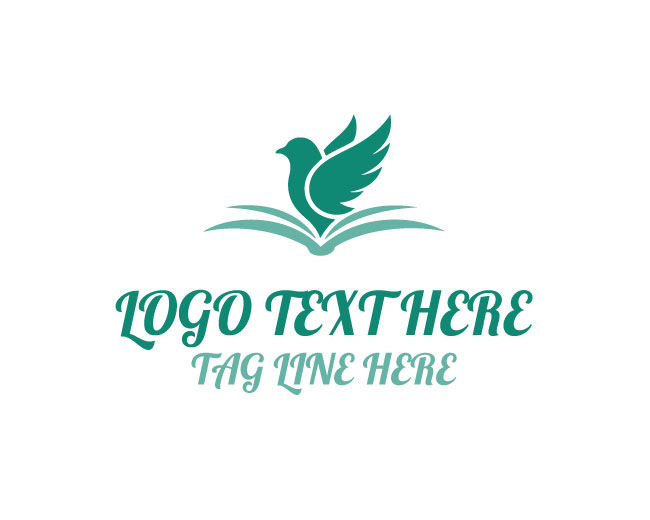 Wisdom Bird Book Logo
