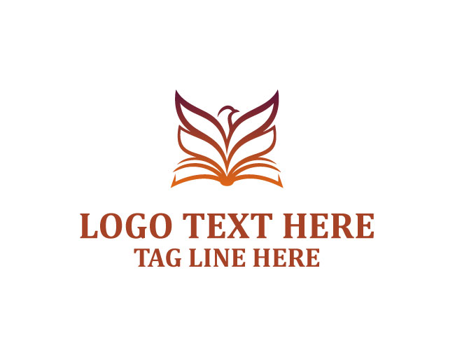 Open Book Bird Logo