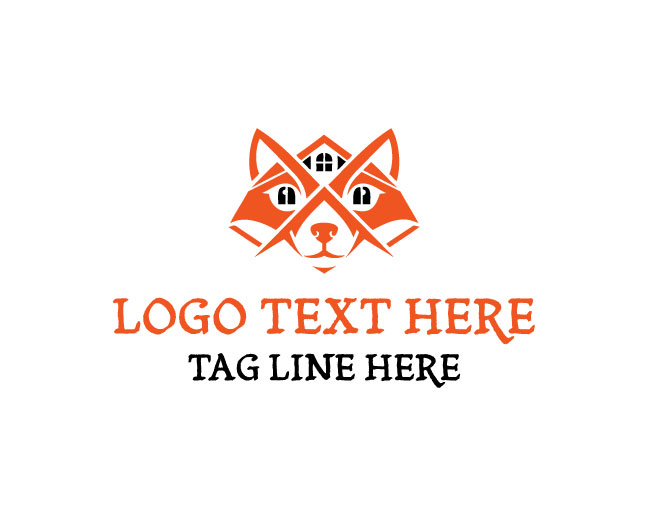 Minimal Fox Home Logo