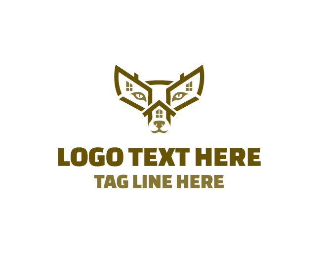 Geometric Fox House Logo